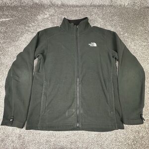 The North Face Full Zip Sweatshirt Mens Medium Black Hiking Outdoors Fleece